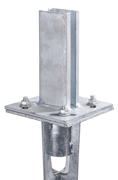 Produktbild Alberts Einschlag Bodenhülse für 60x40 mm feuerverzinkt Länge 910 mm bild 2