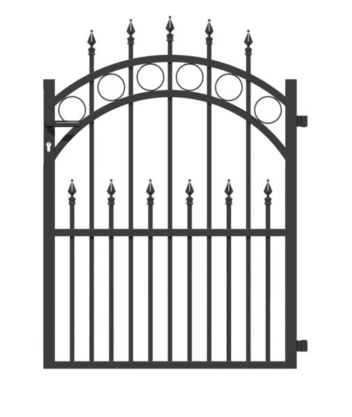 Produktbild Alberts Einzeltor Bordeaux Alu anthrazit lichte Maße 960 x 1000 mm