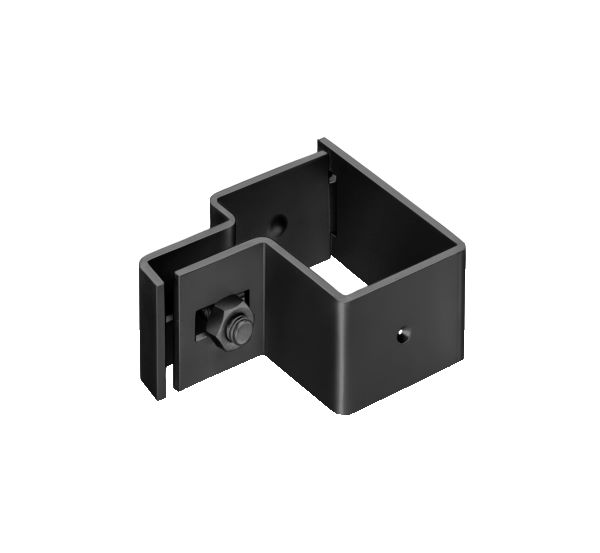 Produktbild Alberts Endschelle anthrazit für Vierkantpfosten 60x40 mm bild 2