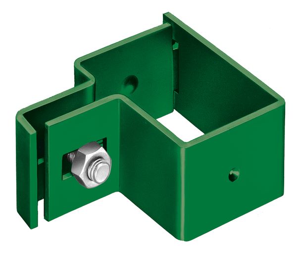 Produktbild Alberts Endschelle grün für Vierkantpfosten 60x40 mm