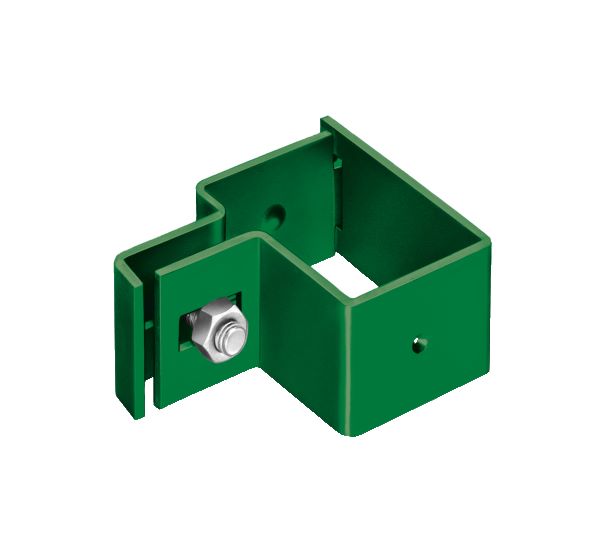 Produktbild Alberts Endschelle grün für Vierkantpfosten 60x40 mm bild 2