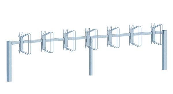 Produktbild Alberts Fahrradständer Hagen Grundelement zum Betonieren 14 Einstellplätze Halter 45Grad