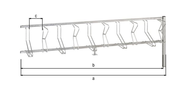 Produktbild Alberts Fahrradständer Bremen Anbauelement zum Betonieren 10 Einstellplätze bild 2