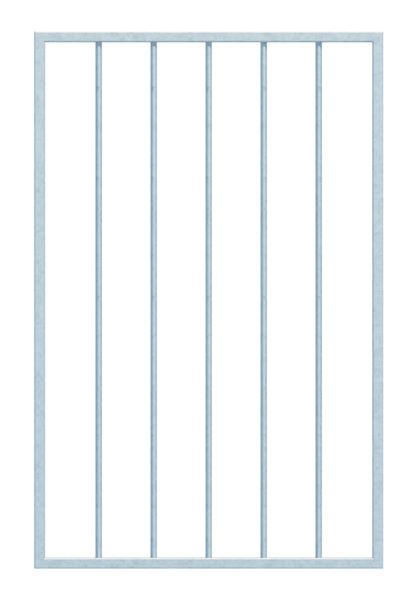 Produktbild Alberts Fenstergitter Basic I feuerverzinkt 651 -1025mm auf 400-800mm auf Wandmontage