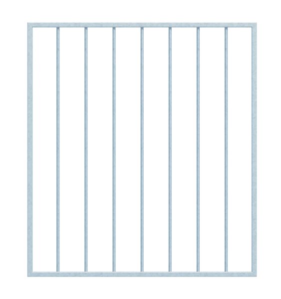 Produktbild Alberts Fenstergitter Basic I feuerverzinkt 1026-1400mm auf 400-800mm auf Wandmontage