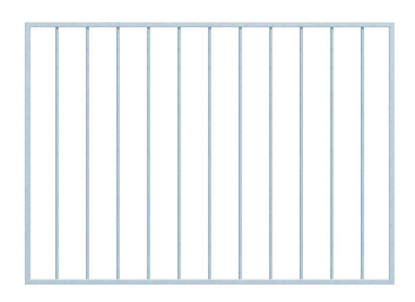 Produktbild Alberts Fenstergitter Basic I feuerverzinkt 1401-1900mm auf 400-800mm auf Wandmontage
