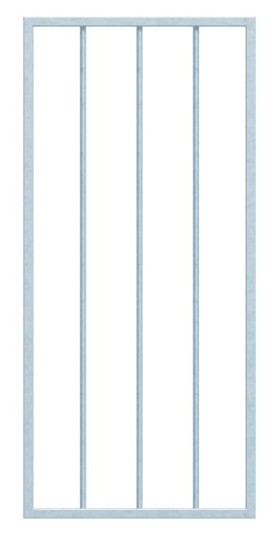 Produktbild Alberts Fenstergitter Basic I feuerverzinkt 400-650mm auf 801-1400mm auf Wandmontage