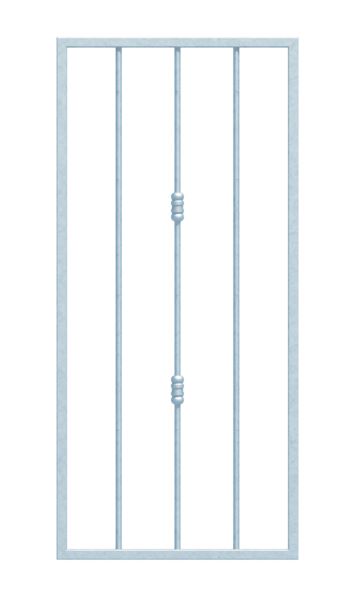 Produktbild Alberts Fenstergitter Basic II feuerverzinkt 400-650mm auf 400-800mm auf Wandmontage