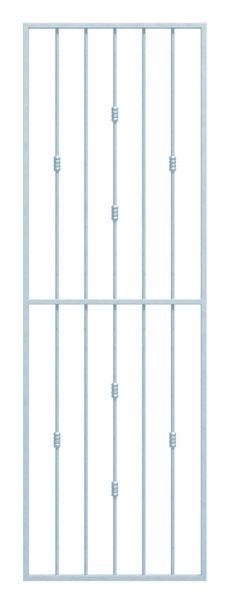 Produktbild Alberts Fenstergitter Basic II feuerverzinkt 651-1025mm auf 1401-2000mm in Laibung