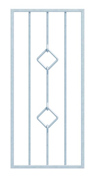 Produktbild Alberts Fenstergitter Köln feuerverzinkt 400-650mm auf 610-1000mm Wandmontage