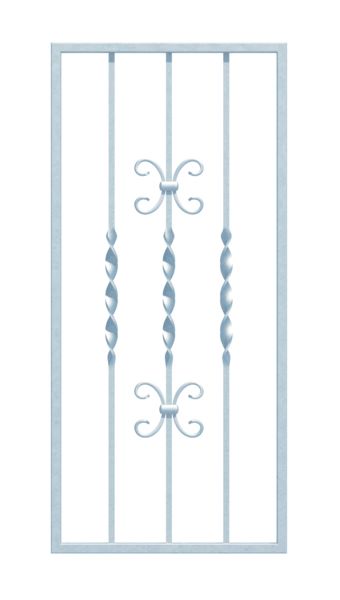 Produktbild Alberts Fenstergitter München feuerverzinkt 400-650mm auf 690-925mm in Laibung