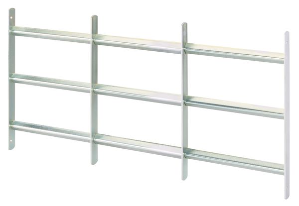 Produktbild Alberts Fenstergitter Venlo ausziehbar galvanisch blau verzinkt 450x500 bis 650 mm