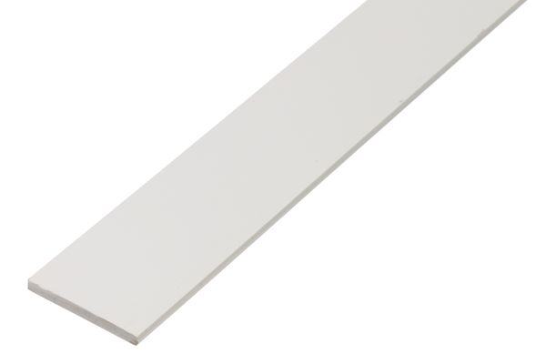 Produktbild Alberts Flachstange PVC weiß 2600 x 30 x 3 mm