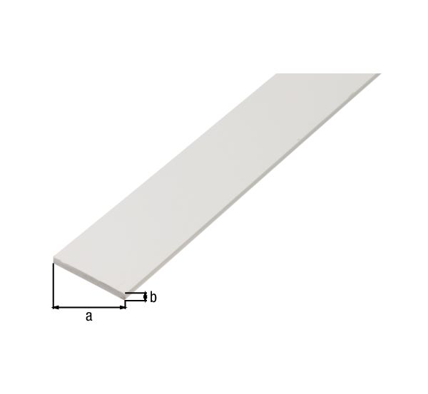 Produktbild Alberts Flachstange PVC weiß 2600 x 30 x 3 mm bild 2