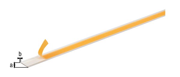 Produktbild Alberts Flachstange selbstklebend Alu silber eloxiert 1000 x 20 x 2 mm bild 2