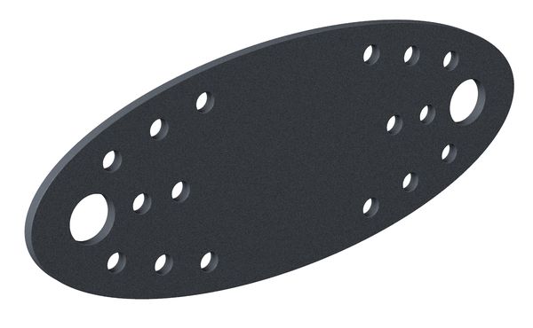 Produktbild Alberts Flachverbinder Ovado verzinkt graphitgrau beschichtet 135x55mm