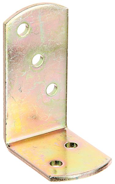 Produktbild Alberts Flechtzaunhalter Winkel galvanisch gelb verzinkt 60x40mm Pack mit 24 Stück