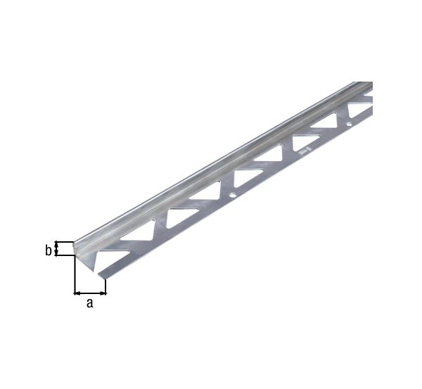 Produktbild Alberts Fliesen Abschlussprofil Edelstahl 1000 x 23,5 x 8 mm bild 2