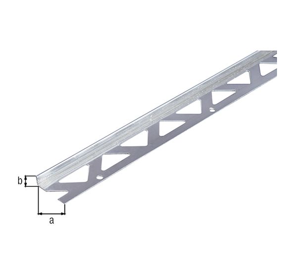 Produktbild Alberts Fliesen Abschlussprofil Edelstahl 2500 x 23,5 x 8 mm
