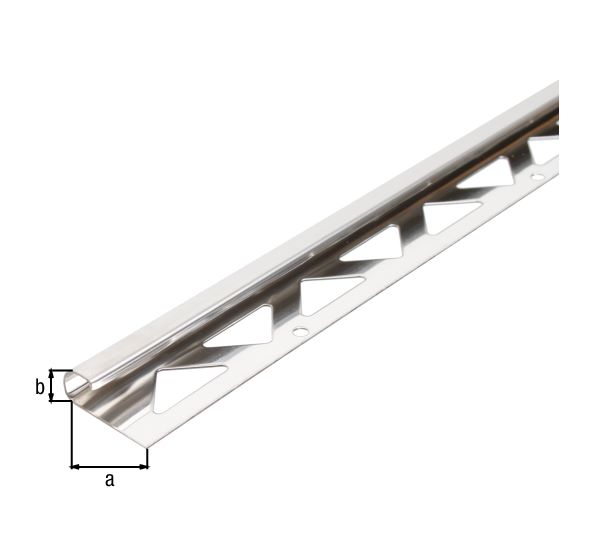 Produktbild Alberts Fliesen Viertelkreisprofil Edelstahl 2500 x 29 x 10 mm bild 2