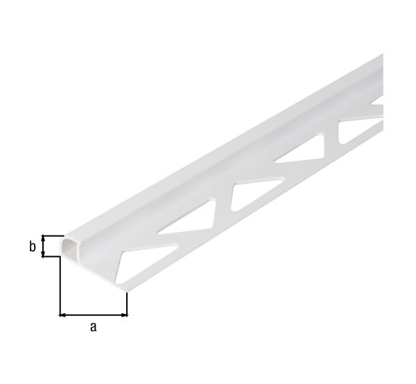 Produktbild Alberts Fliesen Viertelkreisprofil Kunststoff weiß 2500 x 30 x 8 mm bild 2