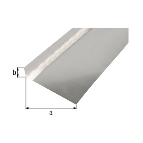 Produktbild Alberts Glattblech gekantet L Form Alu natur Länge 1000 mm Schenkel 135 x 30 x 0,5 mm bild 2
