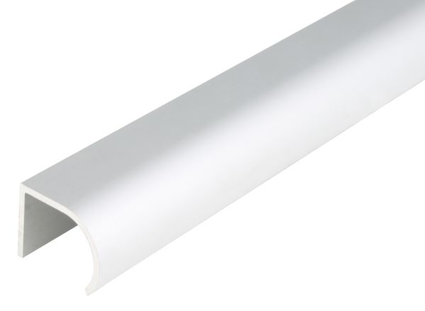 Produktbild Alberts Griffprofil Form abgerundet Alu silber eloxiert 2000 x 25 x 19 mm