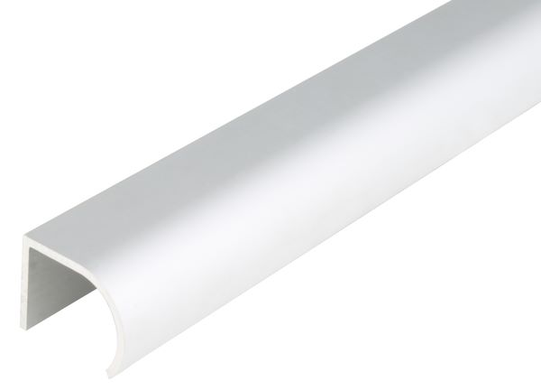 Produktbild Alberts Griffprofil Form abgerundet Alu silber eloxiert 1000 x 25 x 19 mm
