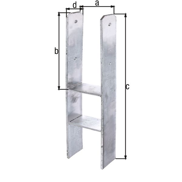 Produktbild Alberts H Pfostenträger zum Einbetonieren lichte Breite 121 mm Höhe 800 mm bild 2