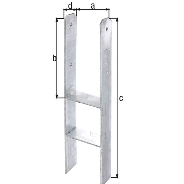 Produktbild Alberts H Pfostenträger zum Einbetonieren lichte Breite 161 mm Höhe 800 mm bild 2
