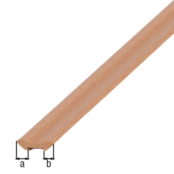Produktbild Alberts Hohlkehlleiste PVC geschäumt Dekor Buche 2600 x 22 x 22 mm bild 3