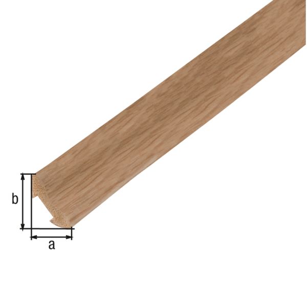 Produktbild Alberts Hohlkehlleiste PVC geschäumt Dekor Eiche dunkel 2600 x 22 x 22 mm bild 3