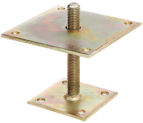 Produktbild Alberts I Pfostenträger höhenverstellbar 30 bis 150 mm zum Aufschrauben Platte 150x150mm bild 2