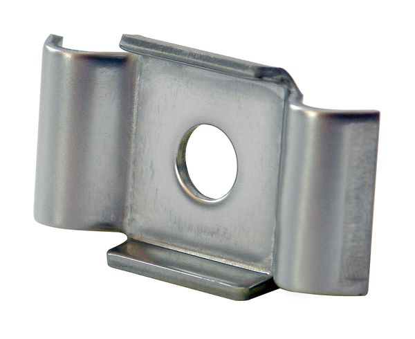 Produktbild Alberts Klemmlasche Edelstahl für Zaunpfosten mit Klemmlaschenbefestigung