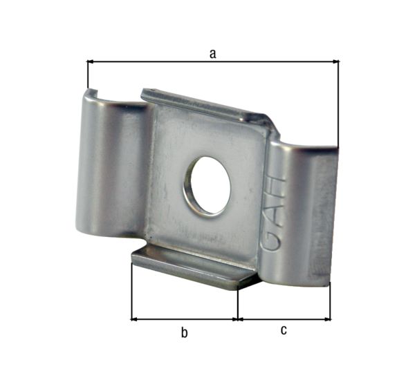 Produktbild Alberts Klemmlasche Edelstahl für Zaunpfosten mit Klemmlaschenbefestigung bild 2
