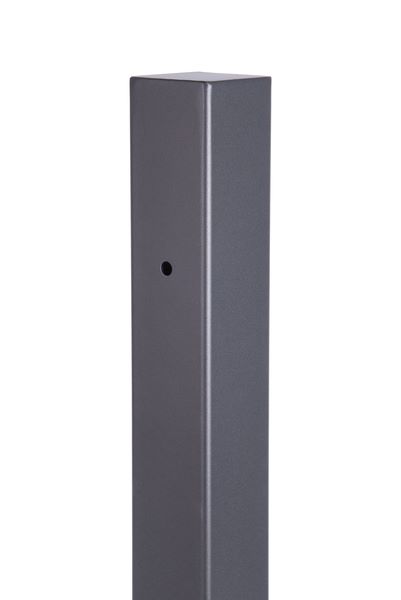 Produktbild Alberts Klobenpfosten für Doppeltor Columbus Alu schwarz matt 89x89x1800 mm bild 2