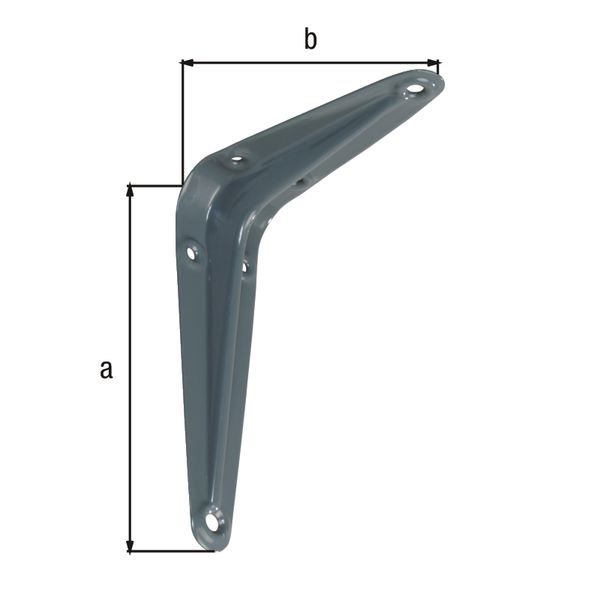 Produktbild Alberts Konsole grau lackiert Höhe 75 mm Tiefe 100 mm bild 2