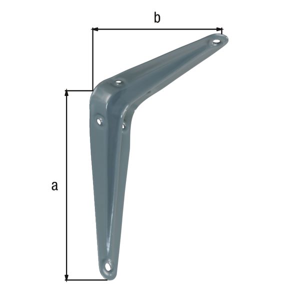 Produktbild Alberts Konsole grau lackiert Höhe 125 mm Tiefe 100 mm bild 2