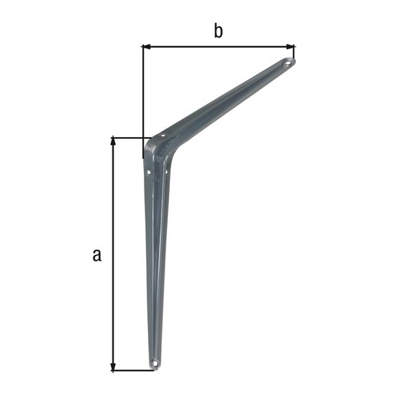 Produktbild Alberts Konsole grau lackiert Höhe 300 mm Tiefe 250 mm bild 2