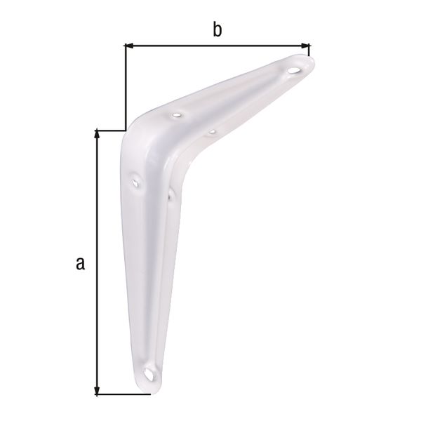 Produktbild Alberts Konsole weiß lackiert Höhe 75 mm Tiefe 100 mm bild 2
