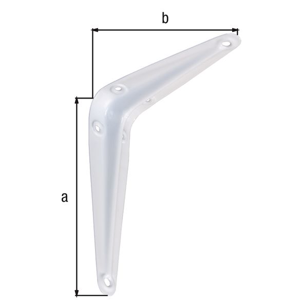 Produktbild Alberts Konsole weiß lackiert Höhe 250 mm Tiefe 200 mm bild 2