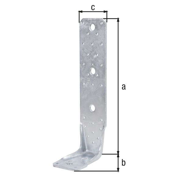 Produktbild Alberts KR Winkelverbinder mit Rundloch feuerverzinkt 285x85x65mm bild 2