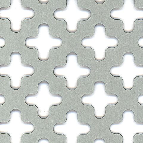 Produktbild Alberts Lochblech Kreuzloch Alu silber eloxiert 600 x 1000 x 0,8 mm