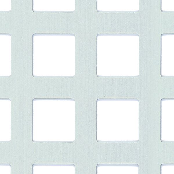 Produktbild Alberts Lochblech 500 x 1000 x 0,8 mm silber eloxiert Lochung 10 x 10 mm