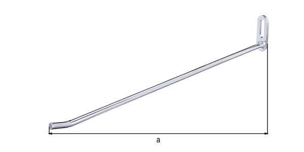 Produktbild Alberts Lochplattenhaken Durchmesser 7 mm 300 mm lang bild 2