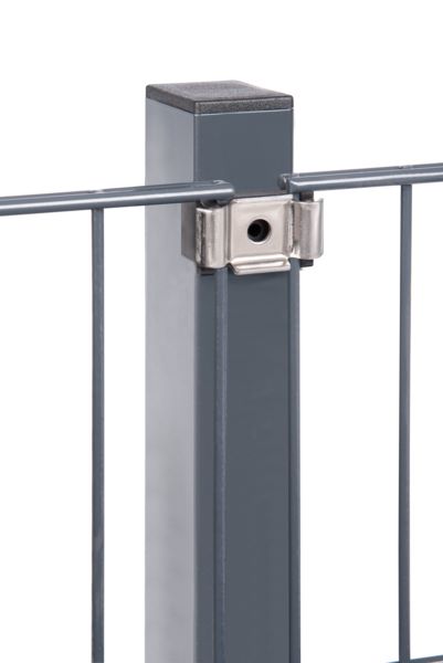 Produktbild Alberts Mattenhalter Kunststoff schwarz für Vierkantpfosten Pack mit 3 Stück bild 6