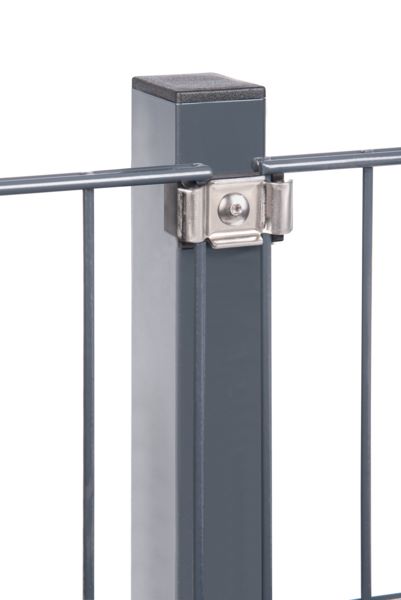 Produktbild Alberts Mattenhalter Kunststoff schwarz für Vierkantpfosten Pack mit 3 Stück bild 7