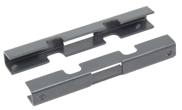 Produktbild Alberts Mattenverbinder anthrazit für Doppelstab Gittermatten mit Schrauben M10x30mm bild 2