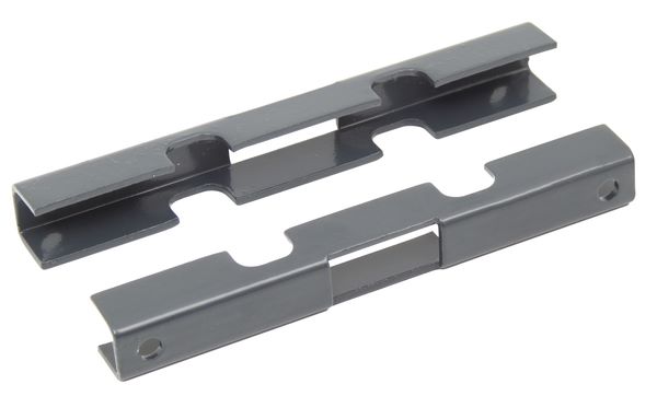 Produktbild Alberts Mattenverbinder anthrazit für Gittermattenverbindung für Pfosten mit Bohrung