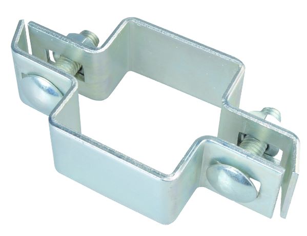 Produktbild Alberts Mittelschelle für Vierkantpfosten feuerverzinkt für Pfosten 80x40 mm bild 2